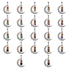 2 Sets Alloy Moon European Dangle Charms PALLOY-FI0001-03-1