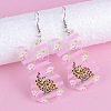 Easter Printed Acrylic Dangle Earrings FS-WGDC384-15-1