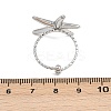 304 Stainless Steel Adjustable Open Cuff Rings for Women LS-RJEW-K303-01P-3