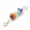 Chakra Theme Natural Gemstone Pendant Decorations X1-HJEW-JM00645-03-3