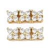 Eco-Friendly Brass Micro Pave Cubic Zirconia Rectangle Pendants ZIRC-M087-10G-NR-1-1