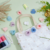 12Pcs 6 Colors Flower Shape Cotton Knitted Costume Ornament Accessories DIY-FG0005-34-5