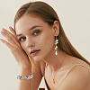 160Pcs 10 Style Transparent Glass Beads Strands GLAA-GA0001-33-6