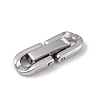Non-Tarnish 304 Stainless Steel Fold Over Clasps X-STAS-G307-11A-P-2