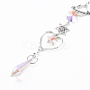 AB Color Plated Crystal Bullet Big Pendant Decorations HJEW-G019-03A-4