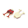 Valentine's Day Alloy Enamel Pendants ENAM-T023-17A-2