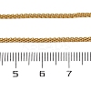 304 Stainless Steel Mesh Chain Necklaces for Women Men NJEW-P321-01G-5