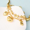 304 Stainless Steel Bowknot Link Chain Multi-strand Bracelets BJEW-G758-01G-3