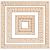 Square Wood Knitting Gauge Rulers DIY-WH0504-227-1