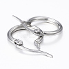 304 Stainless Steel Hoop Earrings EJEW-H344-01P-3