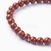 Natural Red Jasper Beads Stretch Bracelets BJEW-F380-01-A02-2