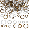 240Pcs 12 Styles Brass Open Jump Rings KK-LP0001-35-1