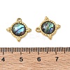 Natural Paua Shell Pendants SA-CBA11D7-09B-G-3