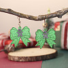 Christmas Theme Iron Acrylic Dangle Earrings FS-WGD1984-06-1