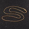 304 Stainless Steel Snake Chain Necklaces NJEW-O096-A-23G-2