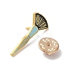 Golden Alloy Brooches JEWB-K020-01H-G-3