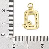 Brass Micro Pave Cubic Zirconia Pendants KK-V014-01G-17-3