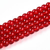 Baking Paint Transparent Glass Beads Strands DGLA-N006-6mm-10-1