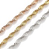 304 Stainless Steel Multi Layered Singapore Chain Necklaces NJEW-H043-10MC-2