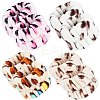 4 Pairs 4 Colors Multi-functional Coral Fleece  Bracelets for Women BJEW-CN0001-01B-1