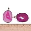 Natural Agate Big Pendants KK-F868-29G-03-3
