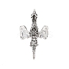 Dragon Alloy Open Cuff Rings for Women Men LS-RJEW-A045-02AS-3