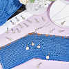 40Pcs Daisy Alloy Enamel Pendant Locking Stitch Markers HJEW-NB00205-4