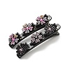 Fashion Double Layer Resin Rhinestone Alligator Hair Clips Sets LS-PHAR-P005-25-4