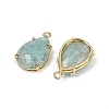 Natural Amazonite Faceted Pendants G-K347-05G-06-2