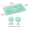 2 Strands Baking Paint Imitation Jade Glass Round Bead Strands DGLA-FS0001-20D-4