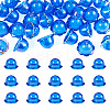 30Pcs UV Plating Acrylic Bead Caps PACR-TA0001-17F-1