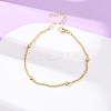 Brass Satellite Chains Bracelets for Women BJEW-C140-18G-2