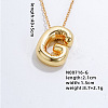 Stainless Steel Party Balloon Letter Pendant Cable Chain Necklaces for Women YF1942-7-1