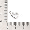 925 Sterling Silver Enamel Heart Ice Cream Charms STER-H116-03S-02-3