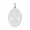 201 Stainless Steel Pendants STAS-T066-82P-02-1