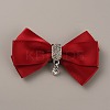 Polyester Bowknot Wedding Shoe Decoration AJEW-WH0033-19B-1