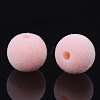 Flocky Acrylic Beads OACR-T005-27-10mm-2