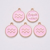 Alloy Enamel Pendants ENAM-S124-01B-09J-2