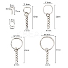 300Pcs 6 Style Keychain Clasps Set IFIN-YW0001-22-3