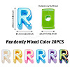 20Pcs UV Plating Opaque Acrylic European Beads OACR-TADJ0001-16R-3