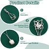 1Pc Rhodium Plated 925 Sterling Silver Bead Cage Pendant Mounting STER-HS0001-20P-4