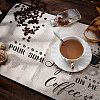 Coffee Theme Cotton and Linen Cup Mats AJEW-WH0201-017-6