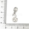 Brass European Dangle Charms LS-KK-Z097-01S-GP-3