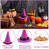 12Pcs Mini Polyester Witch Hats AJEW-CP0009-35A-5