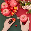 34Pcs 3 Style Plastic Imitation Apple AJEW-PH0011-35-3