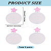 2 Pairs Disco Ball Acrylic Dangle Stud Earrings for Women EJEW-LP0001-53-2