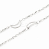Tarnish Resistant 304 Stainless Steel Cable Chains CHS-F015-18P-1
