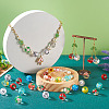 20Pcs 10 Colors Transparent Glass Beads LAMP-TA0001-08-7