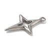 Anti-Tarnish 304 Stainless Steel Pendants STAS-Q334-55P-2