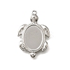 304 Stainless Steel Pendant Cabochon Settings STAS-C122-16A-P-1